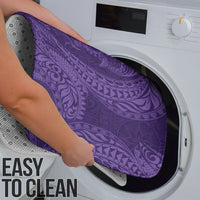 Hawaiian Turtle and Shark Bathroom Set Kakau Tribal with Polynesian Pattern Purple Color LT03 - Polynesian Pride