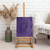 Hawaiian Turtle and Shark Canvas Wall Art Kakau Tribal with Polynesian Pattern Purple Color LT03 - Polynesian Pride