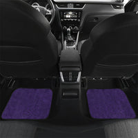 Hawaiian Turtle and Shark Car Mats Kakau Tribal with Polynesian Pattern Purple Color LT03 Set 2pcs - Back Purple - Polynesian Pride
