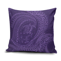 Hawaiian Turtle and Shark Pillow Cover Kakau Tribal with Polynesian Pattern Purple Color LT03 Purple - Polynesian Pride