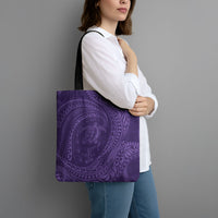 Hawaiian Turtle and Shark Tote Bag Kakau Tribal with Polynesian Pattern Purple Color LT03 - Polynesian Pride