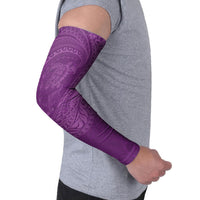 Hawaiian Turtle and Shark Arm Sleeves Kakau Tribal with Polynesian Pattern Pink Color LT03 - Polynesian Pride