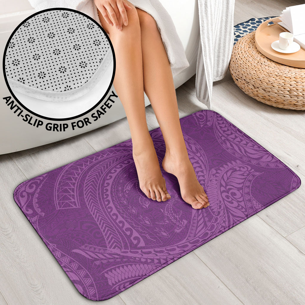 Hawaiian Turtle and Shark Bathroom Set Kakau Tribal with Polynesian Pattern Pink Color LT03 - Polynesian Pride