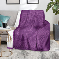 Hawaiian Turtle and Shark Blanket Kakau Tribal with Polynesian Pattern Pink Color LT03 - Polynesian Pride