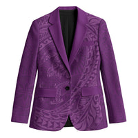 Hawaiian Turtle and Shark Blazer Kakau Tribal with Polynesian Pattern Pink Color LT03 Unisex Pink - Polynesian Pride