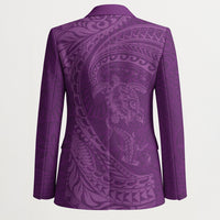 Hawaiian Turtle and Shark Blazer Kakau Tribal with Polynesian Pattern Pink Color LT03 - Polynesian Pride