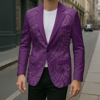 Hawaiian Turtle and Shark Blazer Kakau Tribal with Polynesian Pattern Pink Color LT03 - Polynesian Pride