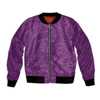 Hawaiian Turtle and Shark Bomber Jacket Kakau Tribal with Polynesian Pattern Pink Color LT03 Unisex Pink - Polynesian Pride