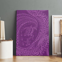 Hawaiian Turtle and Shark Canvas Wall Art Kakau Tribal with Polynesian Pattern Pink Color LT03 - Polynesian Pride