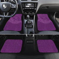 Hawaiian Turtle and Shark Car Mats Kakau Tribal with Polynesian Pattern Pink Color LT03 Set 4pcs Pink - Polynesian Pride