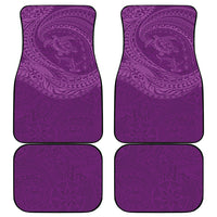 Hawaiian Turtle and Shark Car Mats Kakau Tribal with Polynesian Pattern Pink Color LT03 - Polynesian Pride