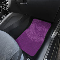 Hawaiian Turtle and Shark Car Mats Kakau Tribal with Polynesian Pattern Pink Color LT03 - Polynesian Pride