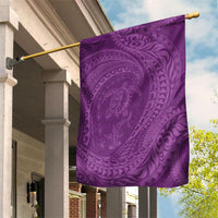 Hawaiian Turtle and Shark Garden Flag Kakau Tribal with Polynesian Pattern Pink Color LT03 House Flag Pink - Polynesian Pride
