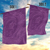Hawaiian Turtle and Shark Garden Flag Kakau Tribal with Polynesian Pattern Pink Color LT03 - Polynesian Pride