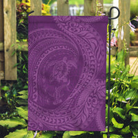 Hawaiian Turtle and Shark Garden Flag Kakau Tribal with Polynesian Pattern Pink Color LT03 Garden Flag Pink - Polynesian Pride