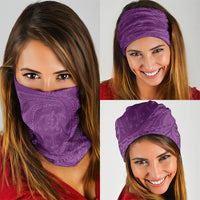 Hawaiian Turtle and Shark Neck Gaiter Kakau Tribal with Polynesian Pattern Pink Color LT03 - Polynesian Pride
