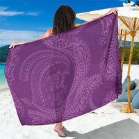 Hawaiian Turtle and Shark Sarong Kakau Tribal with Polynesian Pattern Pink Color LT03 One Size 44 x 66 inches Pink - Polynesian Pride