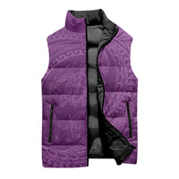Hawaiian Turtle and Shark Sleeveless Puffer Jacket Kakau Tribal with Polynesian Pattern Pink Color LT03 - Polynesian Pride