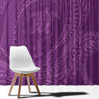 Hawaiian Turtle and Shark Window Curtain Kakau Tribal with Polynesian Pattern Pink Color LT03 - Polynesian Pride