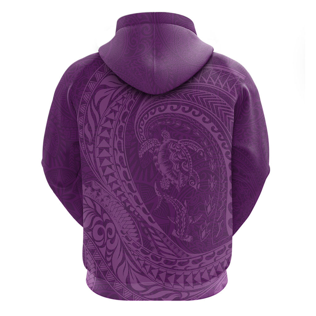Hawaiian Turtle and Shark Zip Hoodie Kakau Tribal with Polynesian Pattern Pink Color LT03 - Polynesian Pride