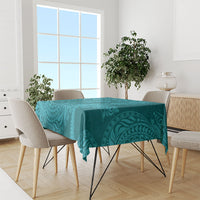 Hawaiian Turtle and Shark Tablecloth Kakau Tribal with Polynesian Pattern Turquoise Color LT03 - Polynesian Pride