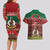 Vanuatu Christmas Couples Matching Long Sleeve Bodycon Dress and Hawaiian Shirt Pig Tusk Beautiful Merry Xmas Snowflake LT03 - Polynesian Pride