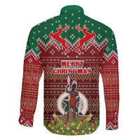 Vanuatu Christmas Family Matching Short Sleeve Bodycon Dress and Hawaiian Shirt Pig Tusk Beautiful Merry Xmas Snowflake LT03 - Polynesian Pride