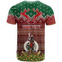 Personalised Vanuatu Christmas T Shirt Pig Tusk Beautiful Merry Xmas Snowflake LT03 - Polynesian Pride