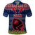 Guam Christmas Polo Shirt Chamorro Guam Tattoos Beautiful Merry Xmas Snowflake LT03 Blue - Polynesian Pride