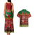 Tonga Christmas Couples Matching Tank Maxi Dress and Hawaiian Shirt Coat of Arms and Map Beautiful Merry Xmas Snowflake LT03 - Polynesian Pride