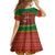 Tonga Christmas Kid Short Sleeve Dress Coat of Arms and Map Beautiful Merry Xmas Snowflake LT03 - Polynesian Pride