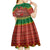 Tonga Christmas Kid Short Sleeve Dress Coat of Arms and Map Beautiful Merry Xmas Snowflake LT03 - Polynesian Pride