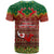 Tonga Christmas T Shirt Coat of Arms and Map Beautiful Merry Xmas Snowflake LT03 - Polynesian Pride