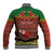 Personalised Tonga Christmas Baseball Jacket Coat of Arms and Map Beautiful Merry Xmas Snowflake LT03 - Polynesian Pride