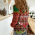 Personalised Tonga Christmas Women Casual Shirt Coat of Arms and Map Beautiful Merry Xmas Snowflake LT03 - Polynesian Pride