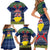 Niue Christmas Family Matching Short Sleeve Bodycon Dress and Hawaiian Shirt Coat of Arms and Map Beautiful Merry Xmas Snowflake LT03 - Polynesian Pride