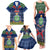 Niue Christmas Family Matching Tank Maxi Dress and Hawaiian Shirt Coat of Arms and Map Beautiful Merry Xmas Snowflake LT03 - Polynesian Pride