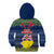 Niue Christmas Kid Hoodie Coat of Arms and Map Beautiful Merry Xmas Snowflake LT03 - Polynesian Pride