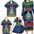 Personalised Niue Christmas Family Matching Long Sleeve Bodycon Dress and Hawaiian Shirt Coat of Arms and Map Beautiful Merry Xmas Snowflake LT03 - Polynesian Pride