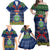 Personalised Niue Christmas Family Matching Off Shoulder Maxi Dress and Hawaiian Shirt Coat of Arms and Map Beautiful Merry Xmas Snowflake LT03 - Polynesian Pride