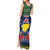 Personalised Niue Christmas Tank Maxi Dress Coat of Arms and Map Beautiful Merry Xmas Snowflake LT03 - Polynesian Pride