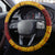 Tonga Ha'apai High School Steering Wheel Cover Ngatu and Maori Ethnic Tribal Pattern LT03 - Polynesian Pride