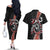Aotearoa Toitu Te Tiriti Couples Matching Off The Shoulder Long Sleeve Dress and Hawaiian Shirt Maori Taniwha Haka - Honour the Treaty LT03