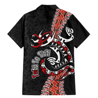 Aotearoa Toitu Te Tiriti Family Matching Mermaid Dress and Hawaiian Shirt Maori Taniwha Haka - Honour the Treaty LT03 - Polynesian Pride