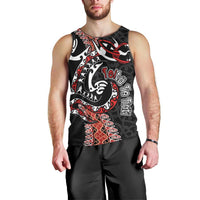 Aotearoa Toitu Te Tiriti Men Tank Top Maori Taniwha Haka - Honour the Treaty LT03 - Polynesian Pride