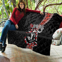 Aotearoa Toitu Te Tiriti Quilt Maori Taniwha Haka - Honour the Treaty LT03 - Polynesian Pride