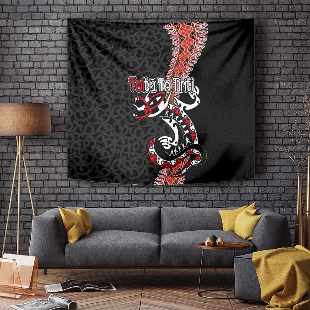 Aotearoa Toitu Te Tiriti Tapestry Maori Taniwha Haka - Honour the Treaty