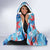 Hawaiian Dolphin Love Couple - Ocean Heart Hooded Blanket