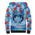 Hawaiian Dolphin Love Couple - Ocean Heart Sherpa Hoodie