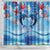 Hawaiian Dolphin Love Couple - Ocean Heart Shower Curtain